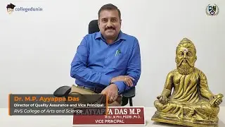 Dr. M.P. Ayyappa Das | Director and Vice Principal | RVS College of Arts and Science