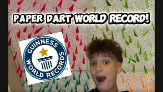 I beat a paper dart world record&hellip;