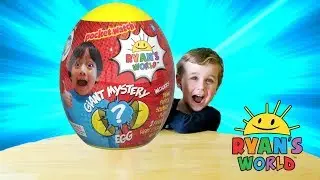 Opening Ryan's World Giant Mystery Egg Surprise for kids | Toy Review