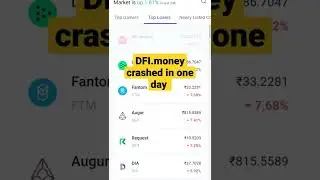 DFI.money crashed today #shorts