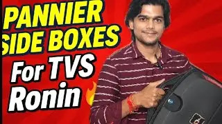 Pannier Side Boxes For TVS Ronin 🔥 | Saddle Stay Bags 18 Ltrs For Touring| Bike Touring Accessories 