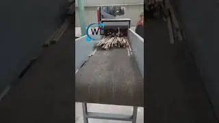 WDS wood crusher ordered by East Java customer is in trial operation. #crusher #woodpallet #chipper