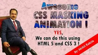 Text Masking Animation using CSS | Learn HTML and CSS | Mohit Tutorials