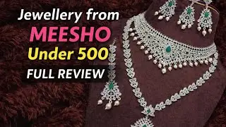 CZ stone jewellery from meesho / Jewellery set from meesho under 400