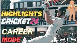 Cricket 24 Career Mode Gameplay | Cricket 24  PS5 | Part 1