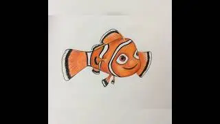 Nemo drawing #shorts #shortsvideo #youtube #youtubeshorts #nemo #viral #artwithtonika #art #foryou
