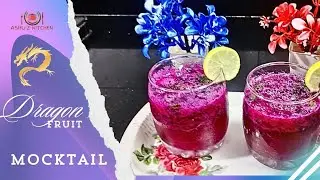 Dragon fruit mocktail || how to make mocktail in 2 minutes only#appetizers