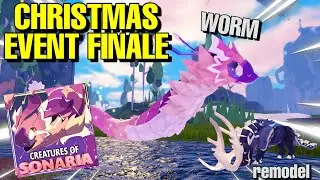 🪱NEW WORM CREATURE! CHRISTMAS EVENT FINALE 2022! | Creatures of Sonaria