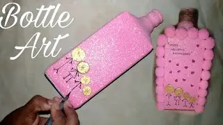 Wedding Anniversary Special Bottle Art || Bottle Art || Snoopa's World