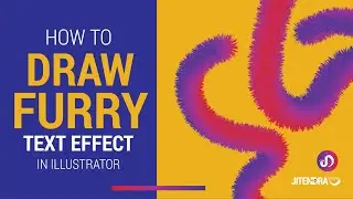 FURRY TEXT Effect Illustrator Tutorial | 