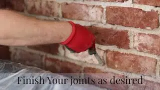 Pointing Brick Slips - Brick Slip Installation Guide from The Brick Tile Company