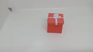 কাগজ দিয়ে গিফট বক্স বানানো 🎁 | Paper Gift Box Making | Easy Paper Craft | Asha Craft & Art