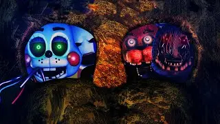 HUNTED BY NEW REMODELED FNAF ANIMATRONICS.. HIDE! | FNAF A Golden Past Chapter 2