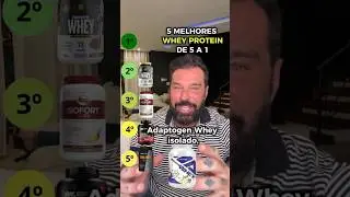 5 melhores Whey: Puros e Ricos em prote&iacute;nas ✅️🏆 #Whey #nutri #dicas #viral #proteinas