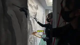 WOW! APAKAH DINDING INI HIDUP? Mural 3D Bikin MATA Tertipu! 🎨🔥#shorts