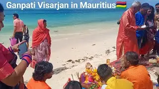Heartwarming Moments: Ganpati Visarjan at Belle Mare Public Beach