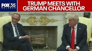President Trump meets with German chancellor