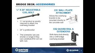 Bridge Deck Estimations & Installations - Webinar Training by Dayton Superior