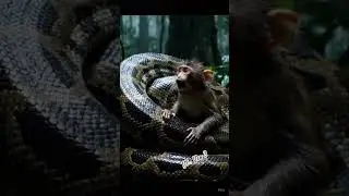 Monkey vs Python | Epic Cinematic Wildlife Battle in the Tropical Rainforest (8K HDR)