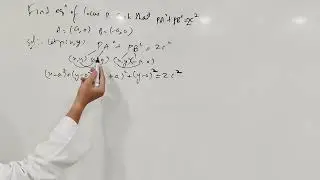✏️Locus Math 1b SAQ 11 Find equation of locus A(a,0) B(-a,0) PA^2+PB^2=2c^2#locus #geometry #moinsir