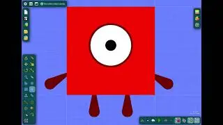 Numberblocks Tutorial in Algodoo to make 1