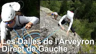 Les dalles de l'Arveyron Direct de Gauche escalade montagne Chamonix-Mont-Blanc topo