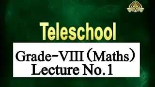 Teleschool PTV Grade-VIII Maths ( Lecture No.1) Operations on Sets