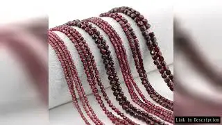 Natural Pyrope Garnet Faceted Round / Cube Beads 2mm,3mm,4mmfor Jewelry Making Bracelet Necklace Bea
