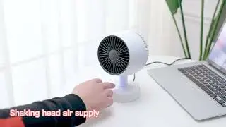 Desktop  Shaking Head Heater Fan #heater #heaterfan #fan