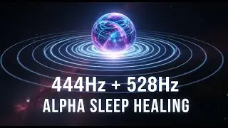 444Hz + 528Hz Frequencies | Alpha Healing, Sleep Music & Stress Relief