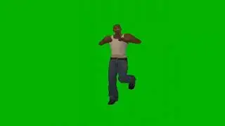 GTA San Andreas CJ Default Dance MEME Green Screen