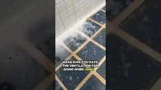 Let's clean some grout #easyclean #cleantok #quickcleaning