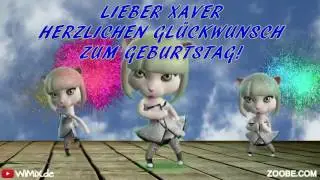 WiMiX.de &rarr; Xaver 0001 Happy Birthday Herzlichen Gl&uuml;ckwunsch zum Geburtstag, Gratulation, ZOOBE