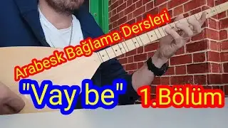 Arabesk Bağlama Dersi - Vay be (Cavit Karabey) #saz #solfej #müzik #bağlama 