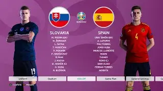 PES 2021 Gameplay EURO 2020 | Slovakia vs Spain