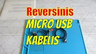 Reversinis micro usb kabelis / Reversible Micro USB Cable / Baseus Charging Cable