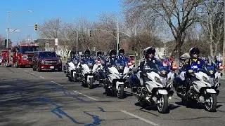 Memorial Procesion for Stockton Firefighter Max Fortuna
