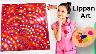 Lippan art design Square with mirror by diy clay ❤️&zwj;🔥