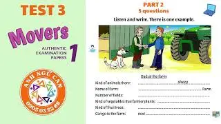 Movers 1 Listening Test 3- Authentic Examination Papers - For Educational Purposes Only