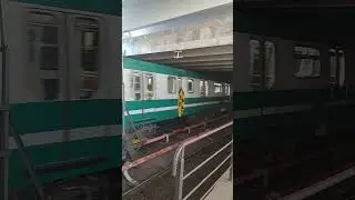 Прибытие Юбилейного на станцию метро Рыбацкое #петербург #метро #транспорт #тренды