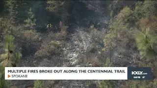 Multiple fires along Centennial Trail