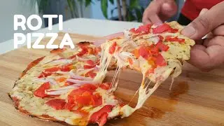 Left over Chapati Pizza | Homemade Pizza | Rotizza