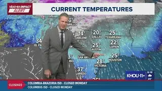 Houston forecast: Extreme cold overnight Sunday, Monday morning