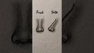 How to draw Nose Front&Side Tutorial ✏️ #drawing #tutorial #howtodraw #nose #art #sketch