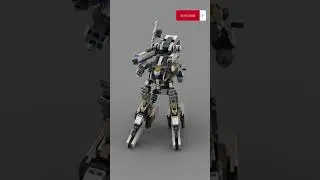 LEGO Mech-D9 🦾Satisfying Building Animation #shorts #speedbuild #legomoc #lego_moc