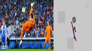 failed bicycle kick | stickman vs ronaldo | stickman Dismounting funny moments #5