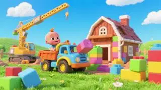 Baby Truck Builds the Farmhouse | Construction Kids Song & Nursery Rhyme