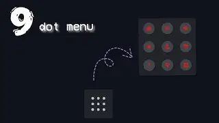How To Create 9 Dot Menu Using CSS #webdesign #cssanimation