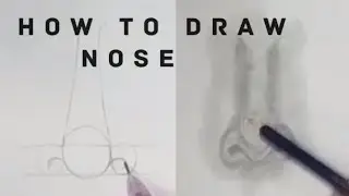 How to draw realistic NOSE #tutorial # step by step