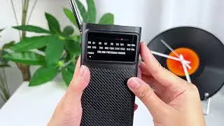 SEANCHEER J-169 Pocket AM/FM Radio, Battery Operated, with Tuning Light and Speaker, Easy to Use